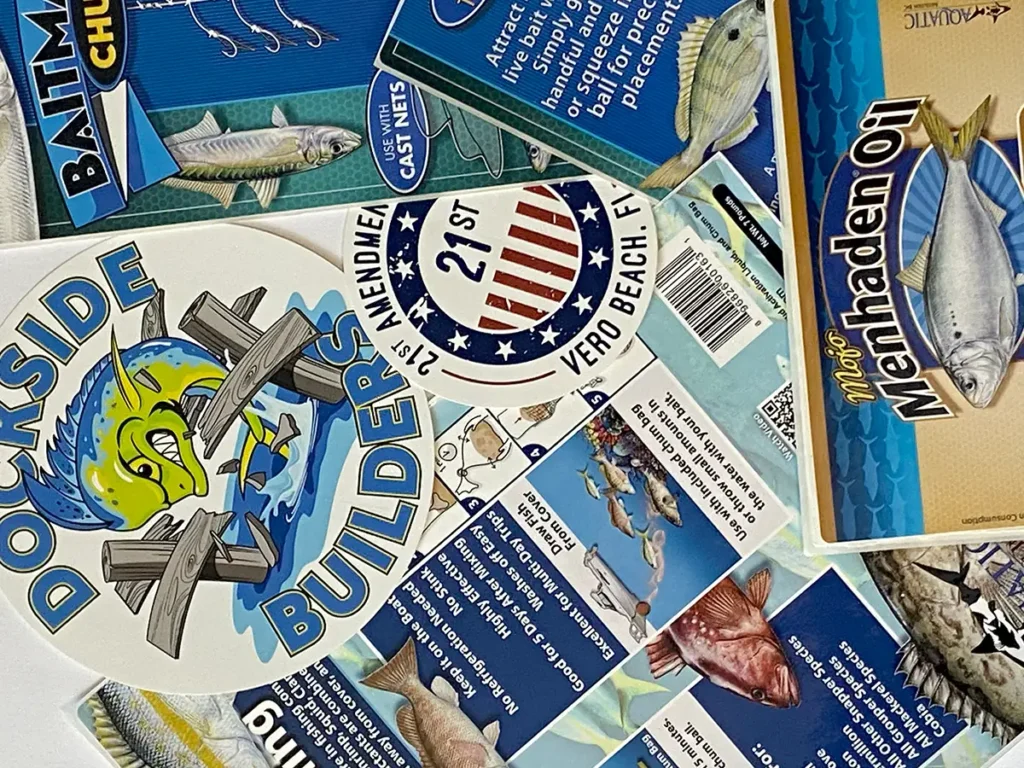 Retail shelf and packaging label for high-visibility display